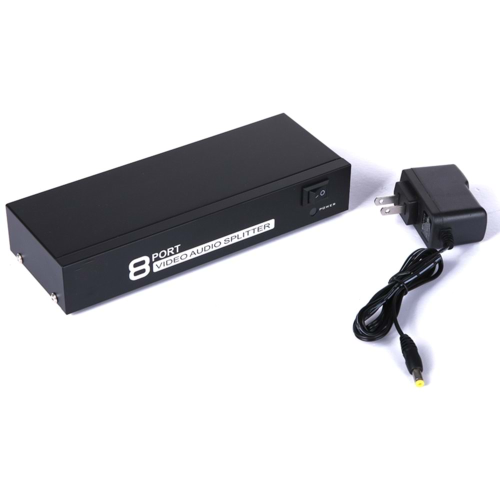 VIDEO AV SPLITTER 8 PORT