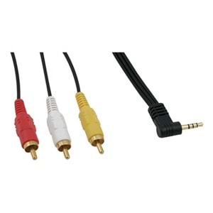3RCA-3,5 STR 3 ÇİZGİLİ UZUN PRİMİER DİSCMAN KABLO