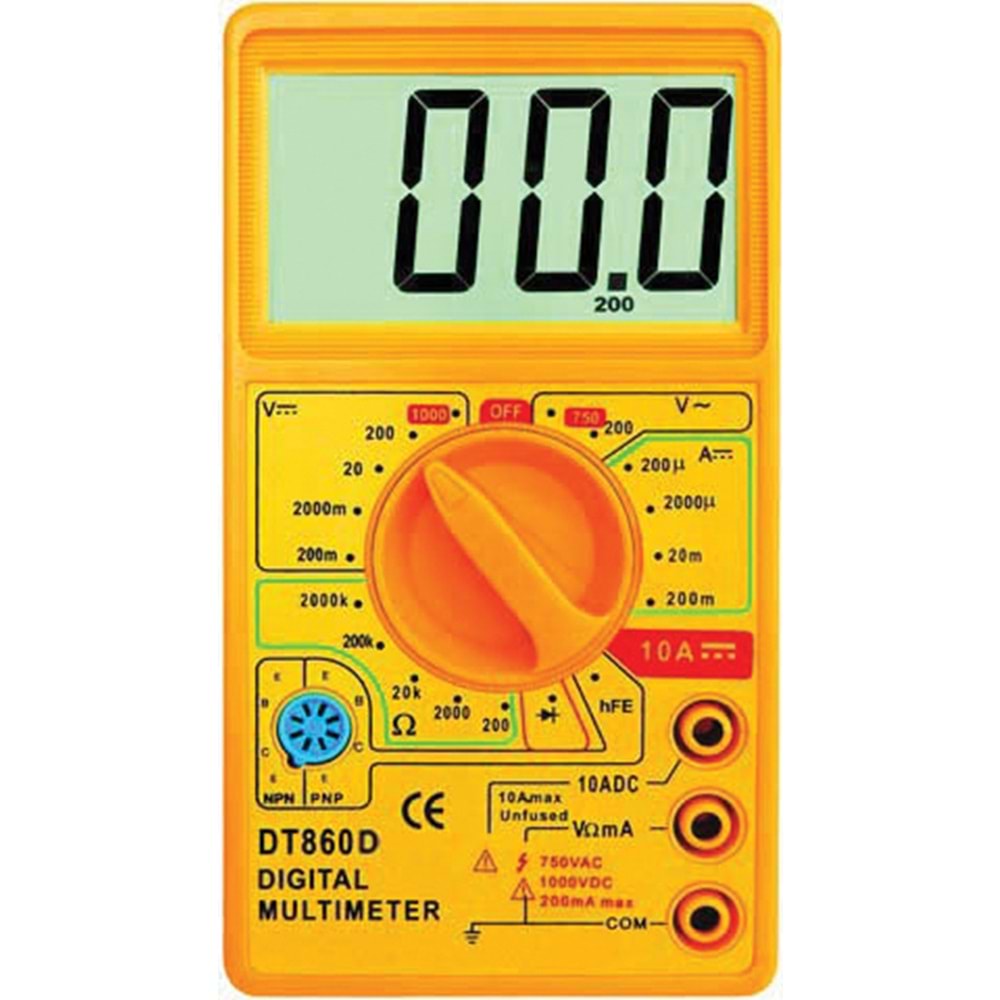 DT 860D- 700D GENİŞ EKRAN DİGİTAL ÖLÇÜ ALETİ
