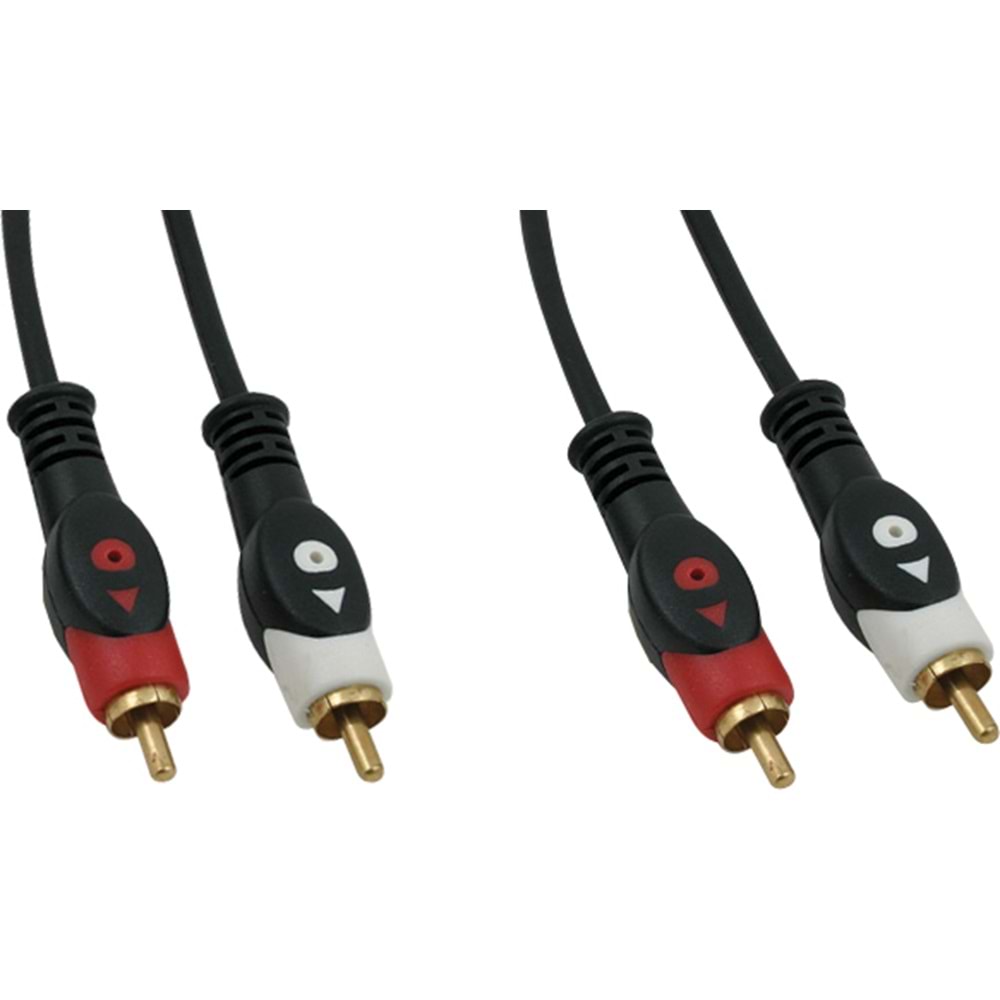 2RCA SİYAH GOLD KABLO 1,5mt
