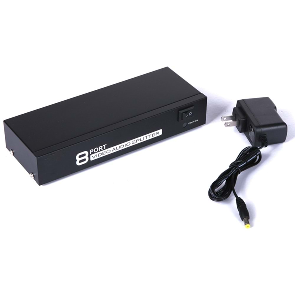 VIDEO AV SPLITTER 8 PORT